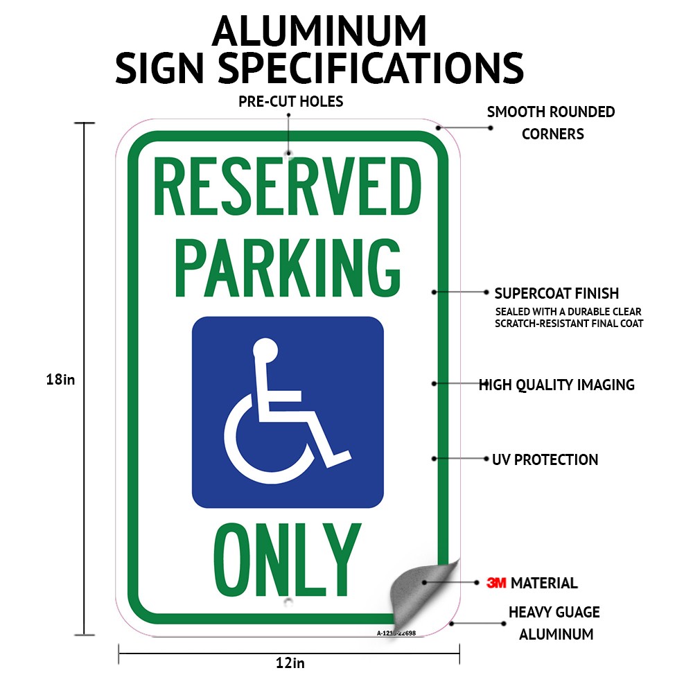 Parking Permit Is Required to Park in ANY Unmar Heavy Gauge Metal Parking Sign