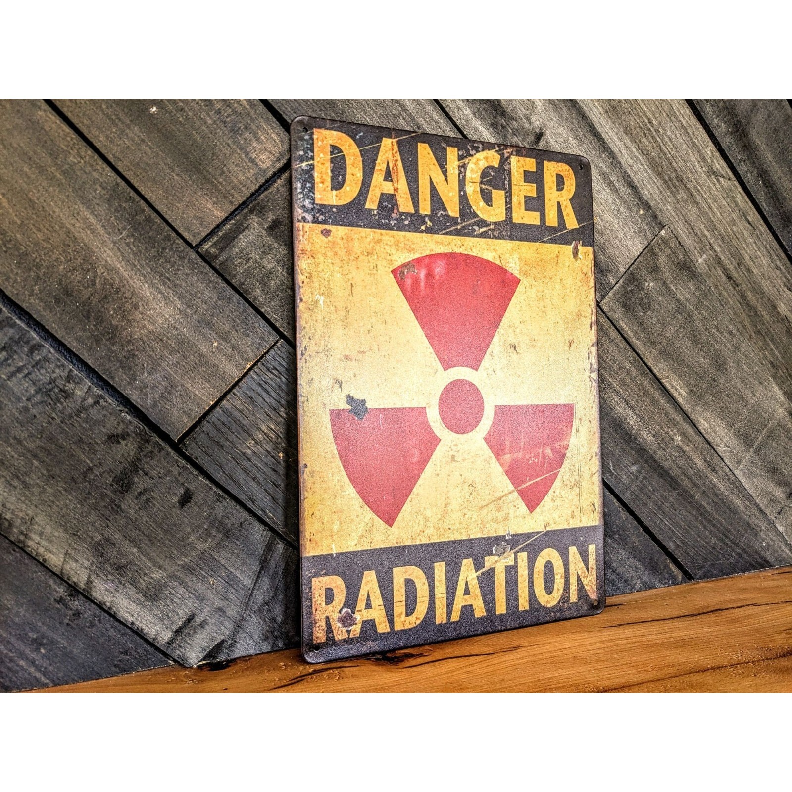 Danger Radiation Sign – 12in x 8in