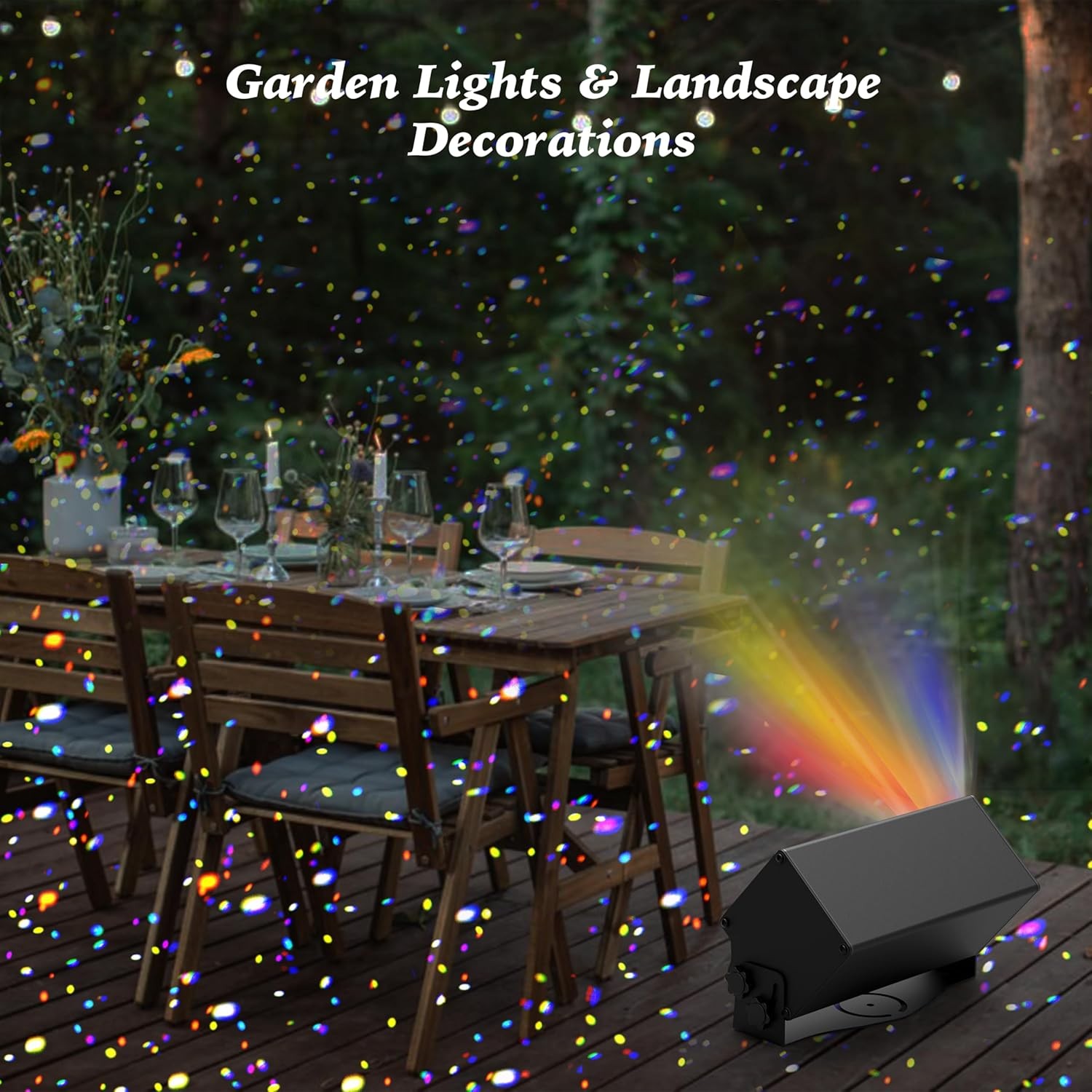 Colorfull Waterproof Outdoor LED Gobo Dynamic Firefly Laser Projector Light Lamp