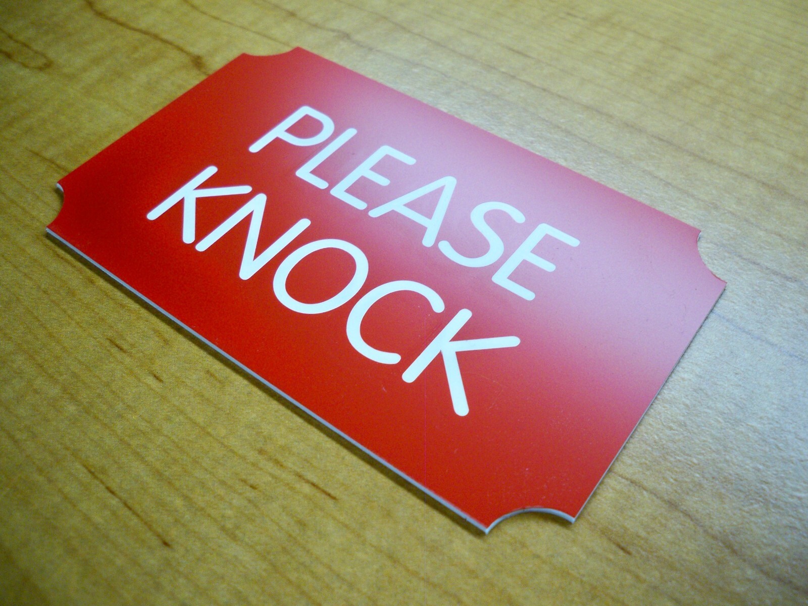 Custom Engraved 3×5 Red Plaque Office Sign | Add Your Wording | Wall or Door