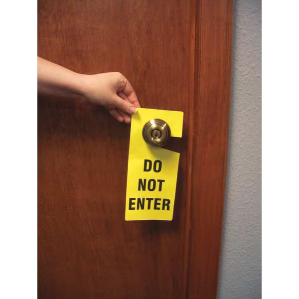 Manufacturer Varies Tag, 9 in Height, 4 in Width, English 3XDA9 Manufacturer