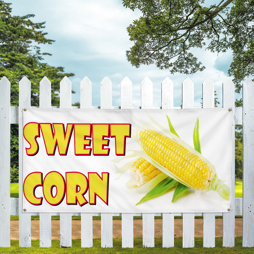 Vinyl Banner Multiple Sizes Sweet Corn Restaurant Cafe Bar E Restaurant & Food