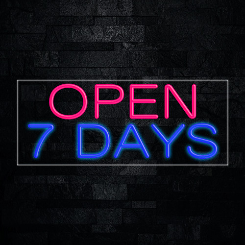 Open 7 Days LED Neon Sign 30″L x 12″H #30270