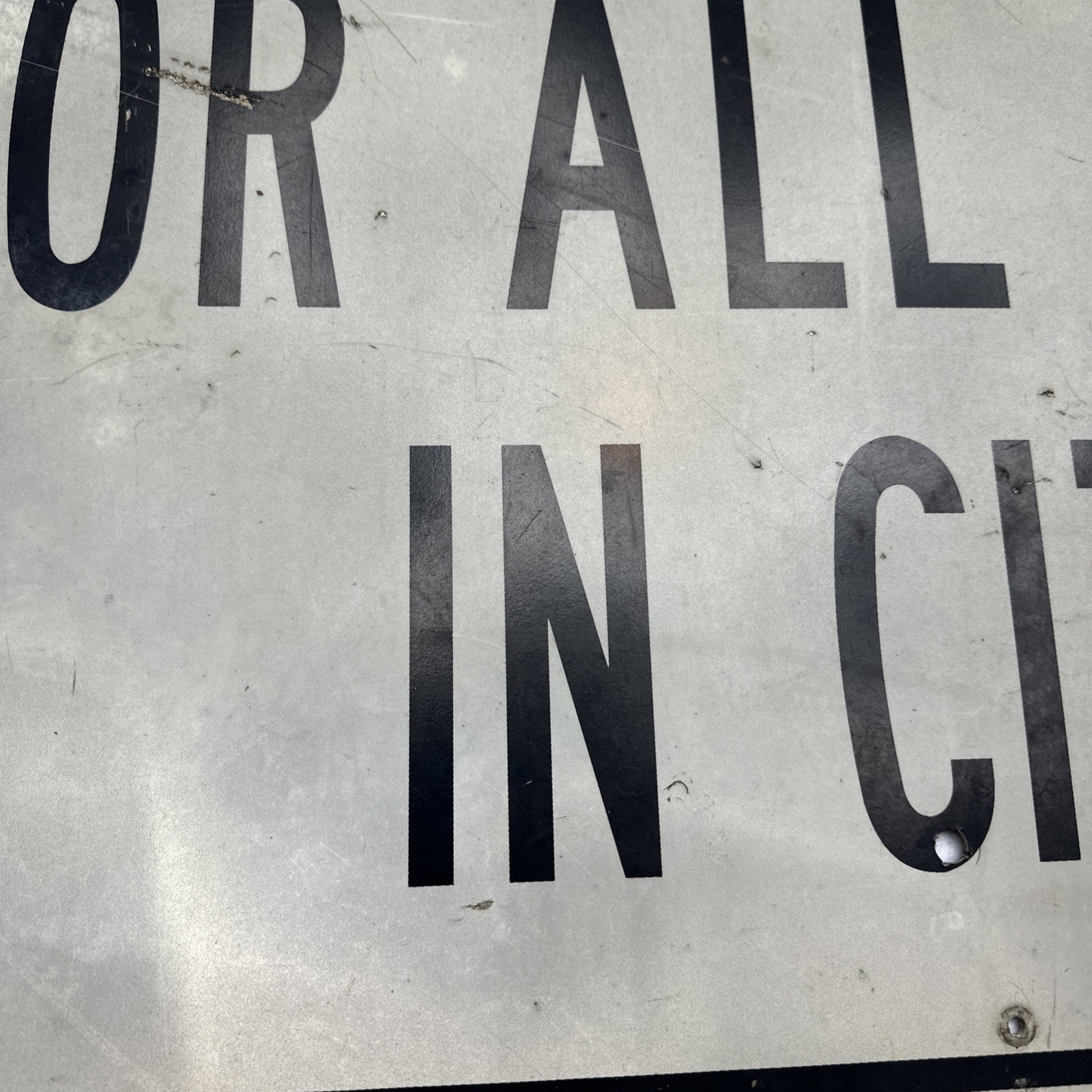 Permit Required For All Signs In City Aluminum Sign 24×30