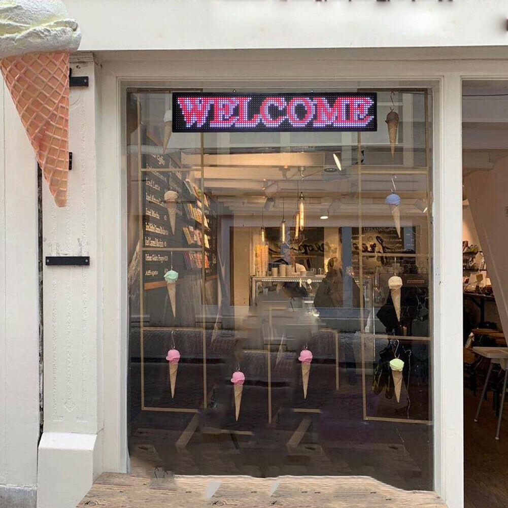 40″ x 8″ Programmable LED Scrolling Sign with Seven Colors for Advertising