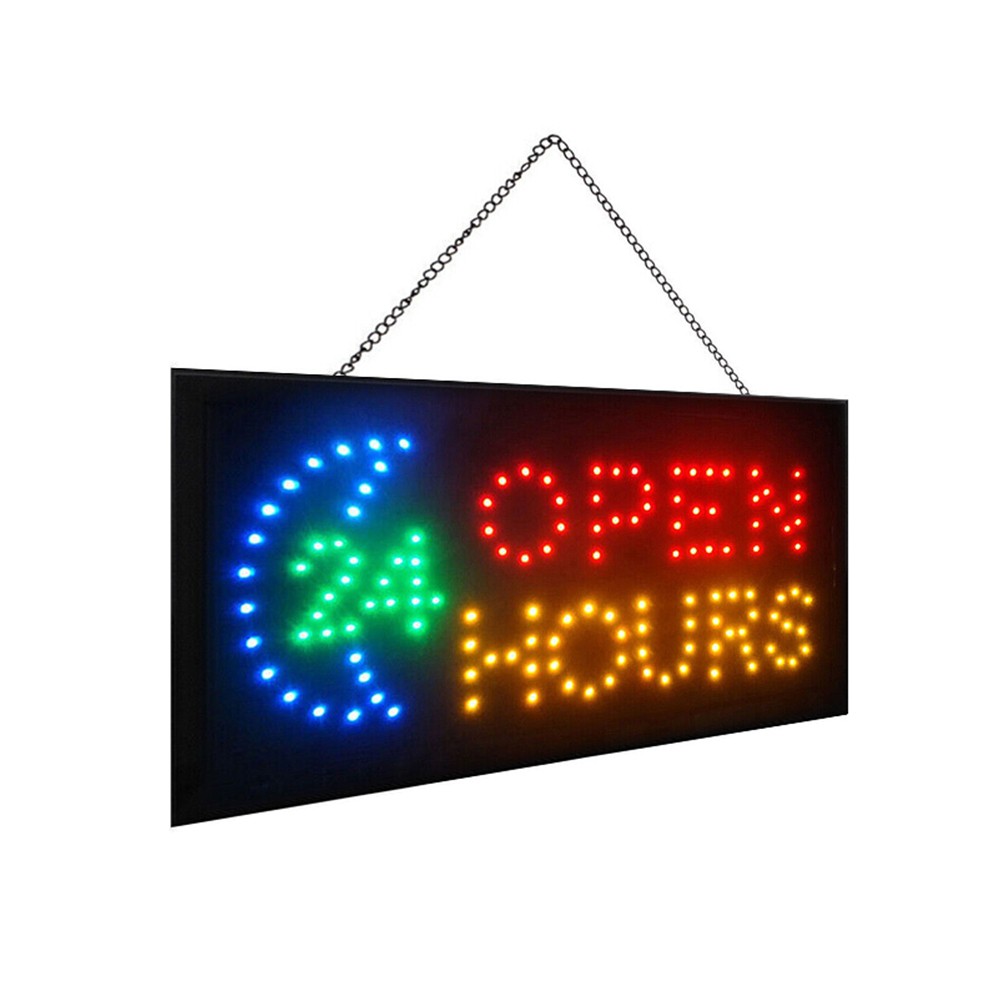 Large LED Open Sign Neon Light Bright Restaurant Bar Store Shop Hotel Business