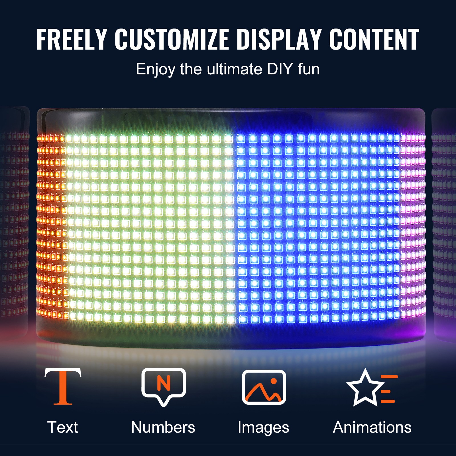 Uimoso 32.9″x8″ Programmable LED Sign Scrolling Display Board P5 Full Color