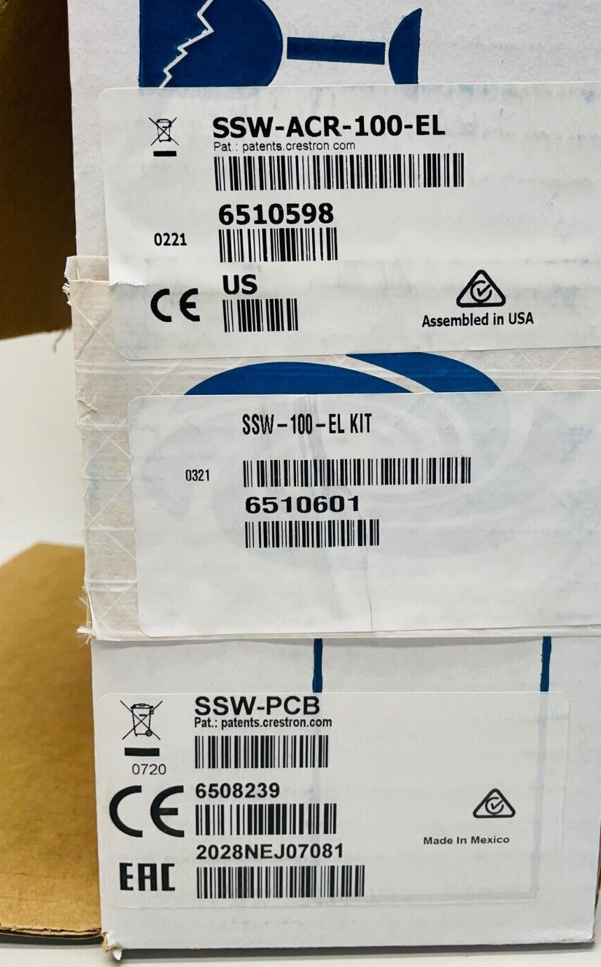 Crestron SSW-100-EL KIT Room Availability Hallway Sign, Wall Mount 6510601