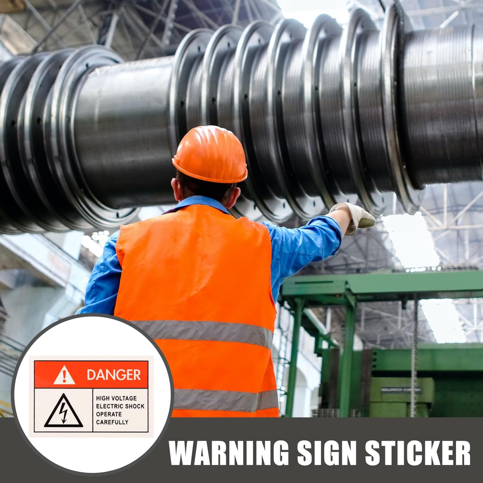 High Voltage Warning Stickers Adhesive Labels Safety Decals for Electrical