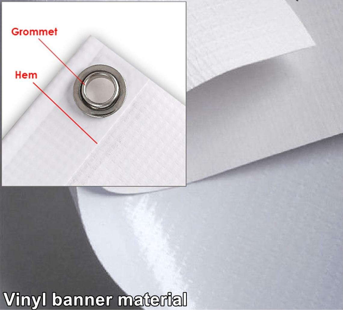 Custom Full Color 13oz Heavy duty Weather proof Vinyl Banner w Hem & Grommets