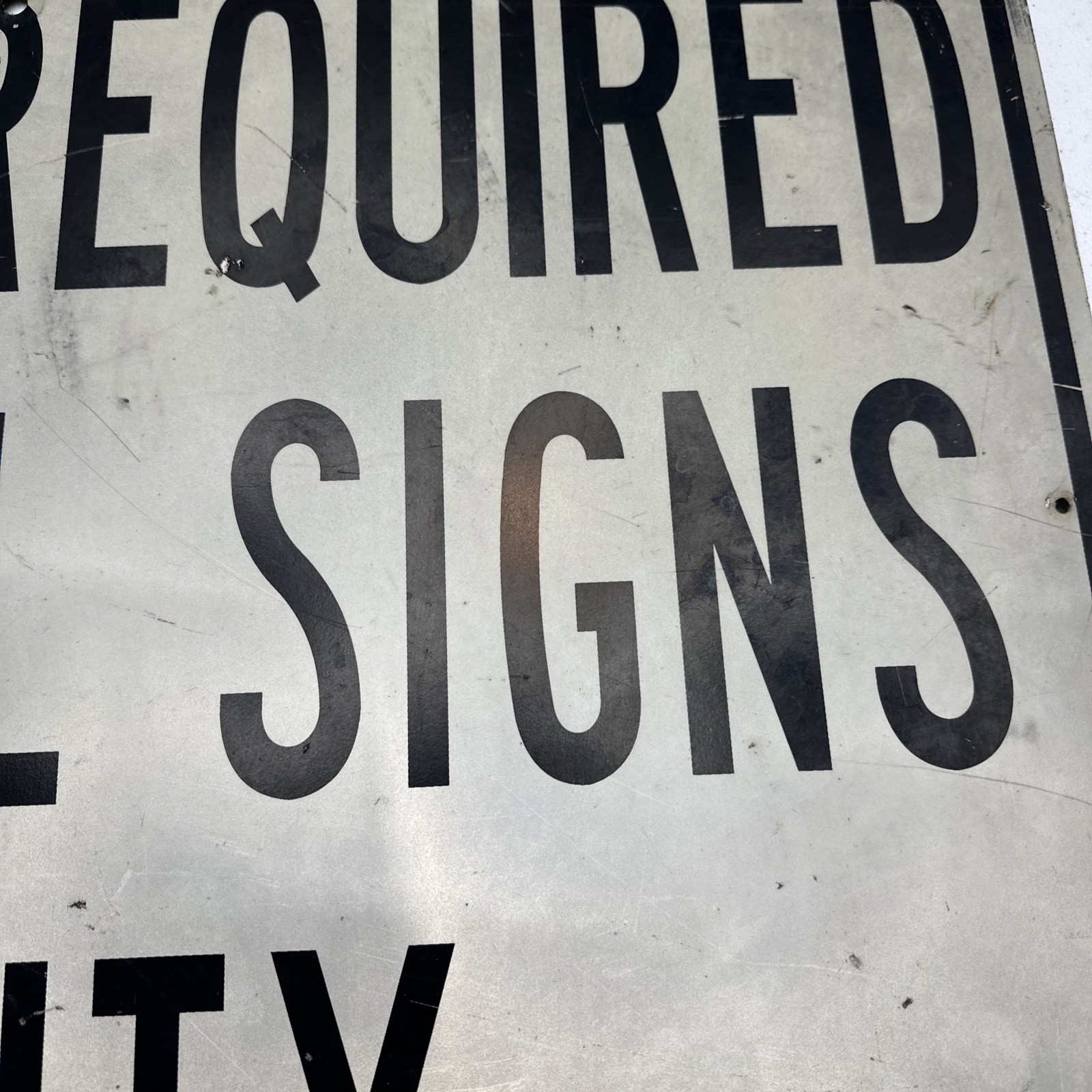 Permit Required For All Signs In City Aluminum Sign 24×30