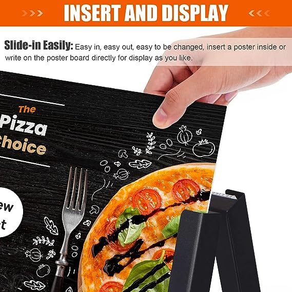 A Frame Sidewalk Sign, Heavy Duty Sandwich Board Signs 24×36 in(print included)