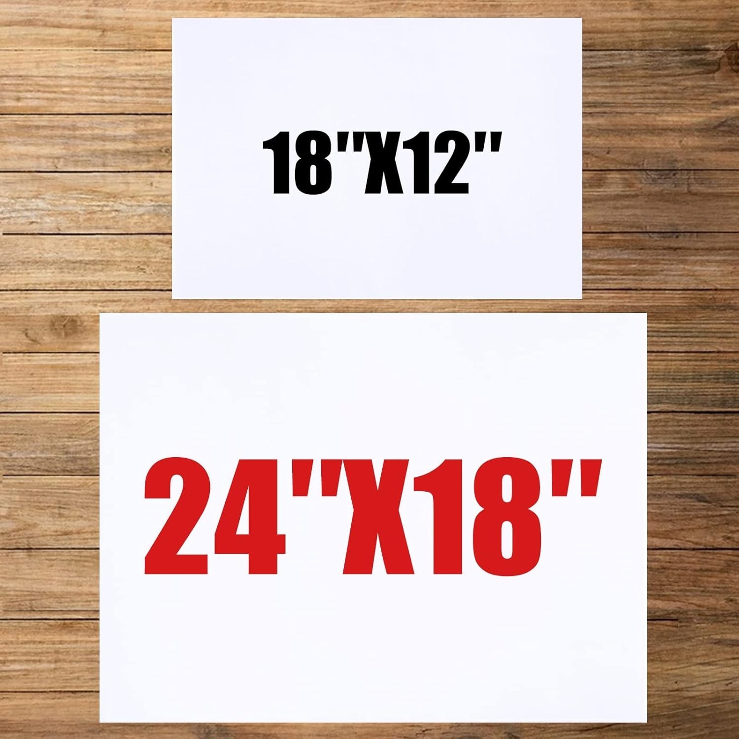 White Corrugated Signs with Stakes, 10 Pcs