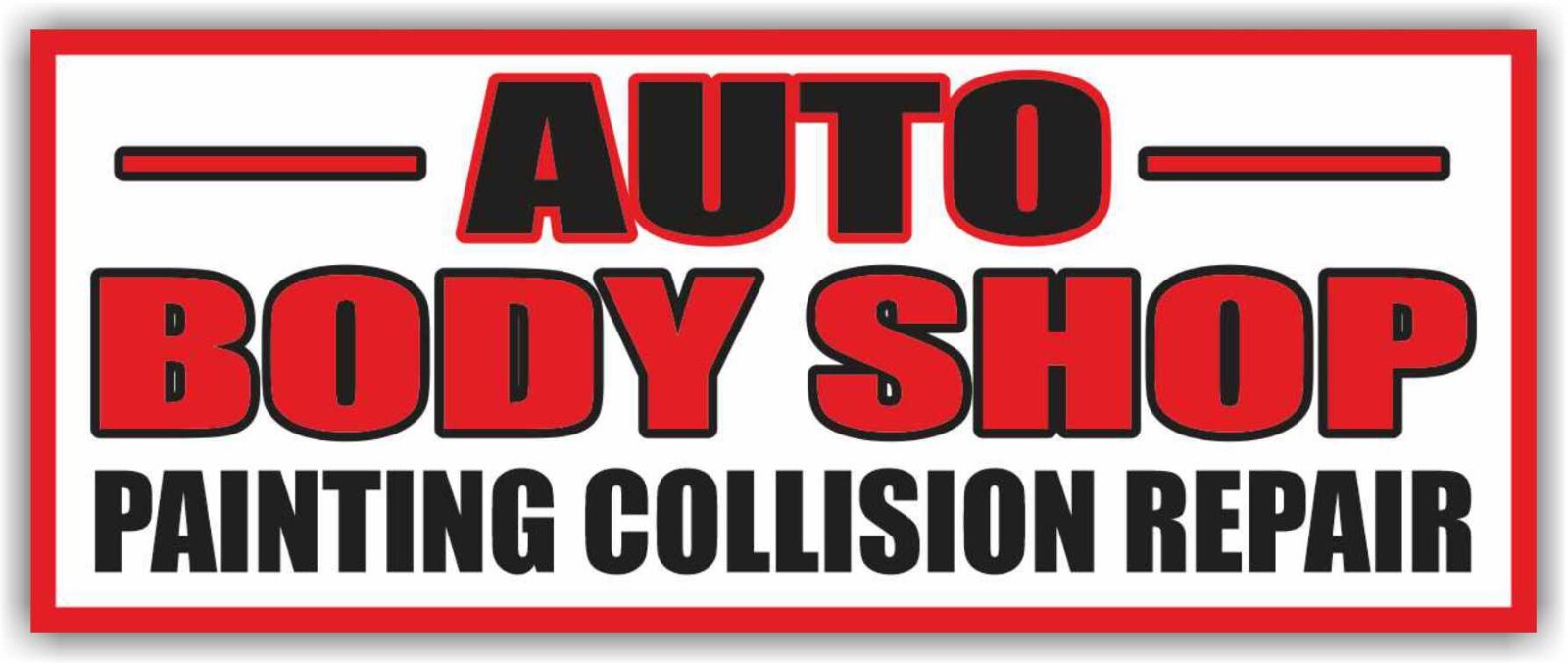 AUTO BODY SHOP COLLISION REPAIR Advertising Banner Vinyl Sign service paint car