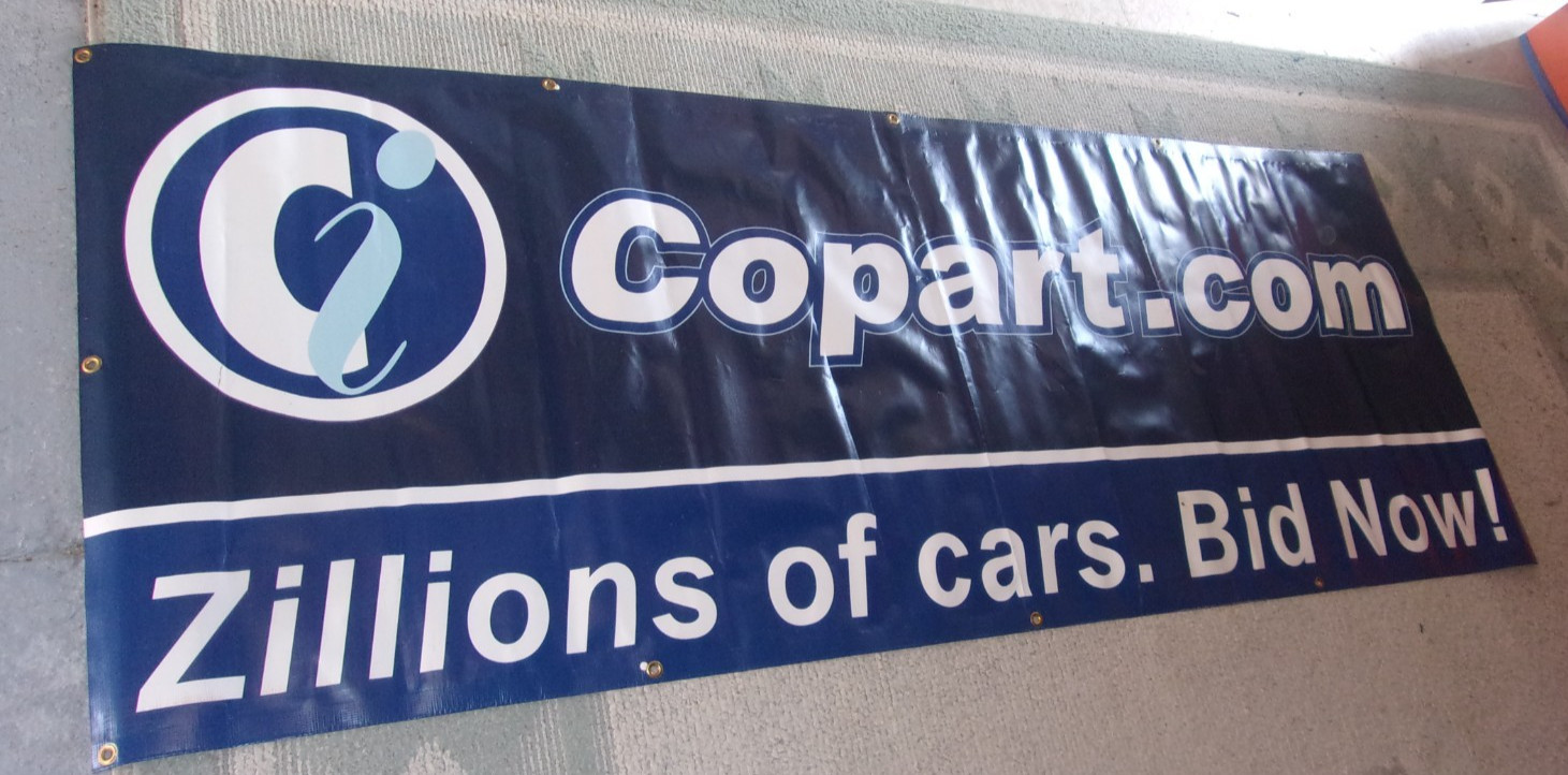COPART 35″ X 94″ BANNER – Online Car Sales and Auctions BANNER