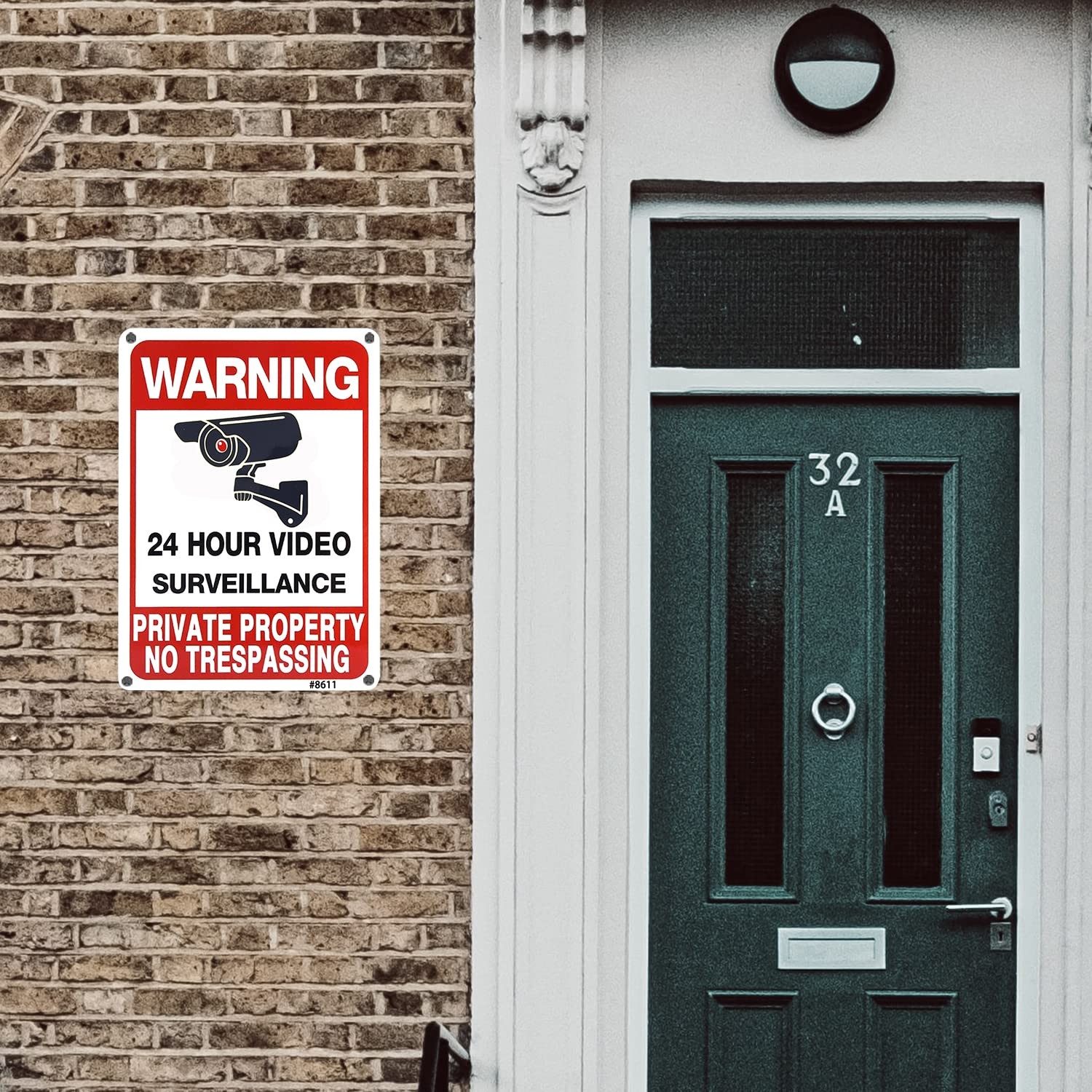 4Pack No Trespassing Signs Private Property, 10×7 Inch Heavy Duty RustFree Al…