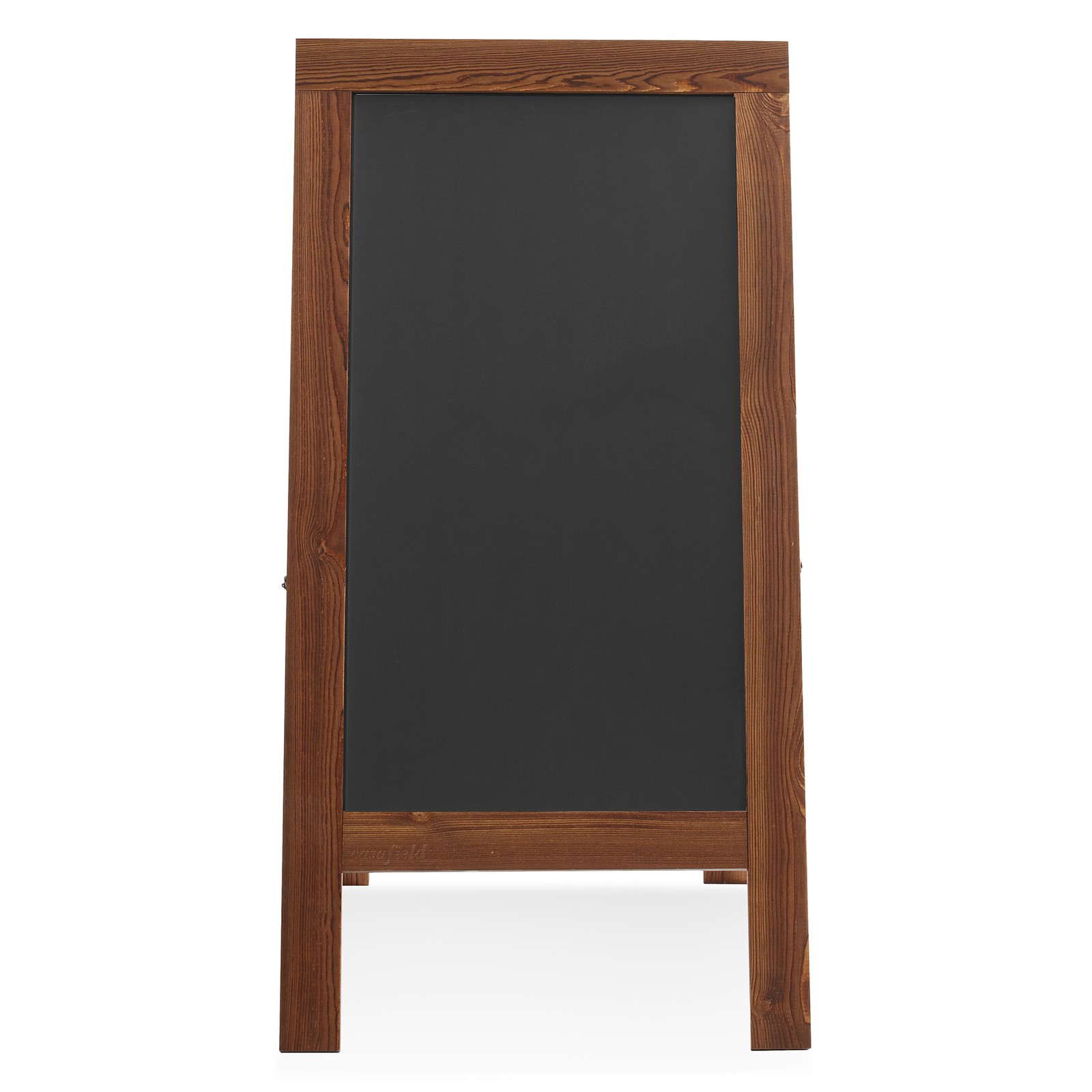 A Frame Chalkboard Sign, 40″x20″ Double-Sided Magnetic Menu Board, Rustic Brown