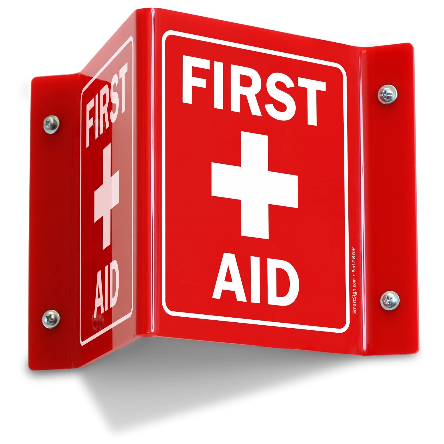 First Aid Projecting Sign 5″x6″ Acrylic, 1 Count | S2-0298-RD-AV-06