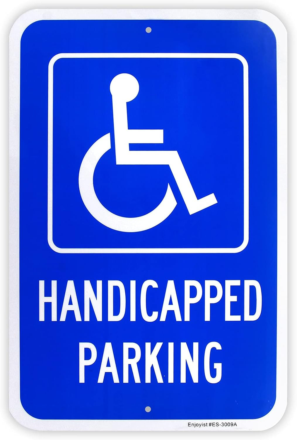 Large Handicap Parking Sign, Handicapped Sign, 18″x 12″ .040 Rust Free Aluminum