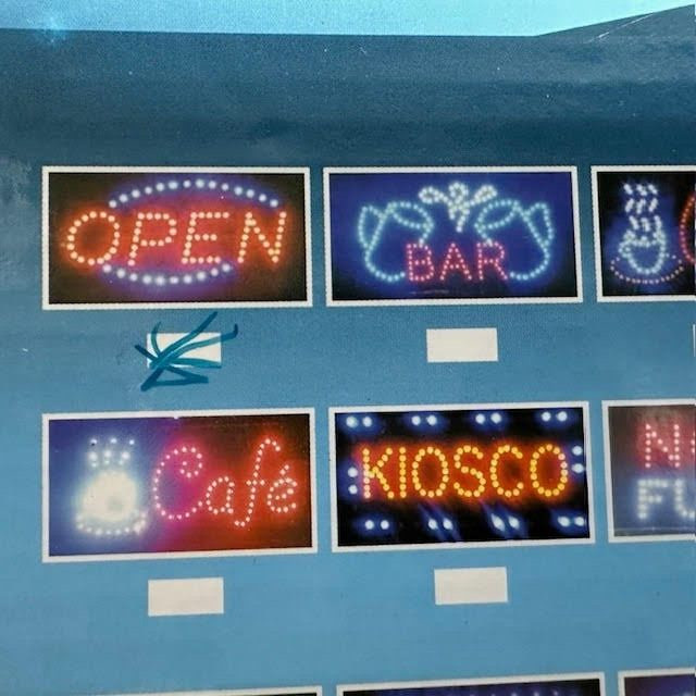 LED OPEN Sign Red Blue Lighted Business Store Window Shop Neon Style Sign New