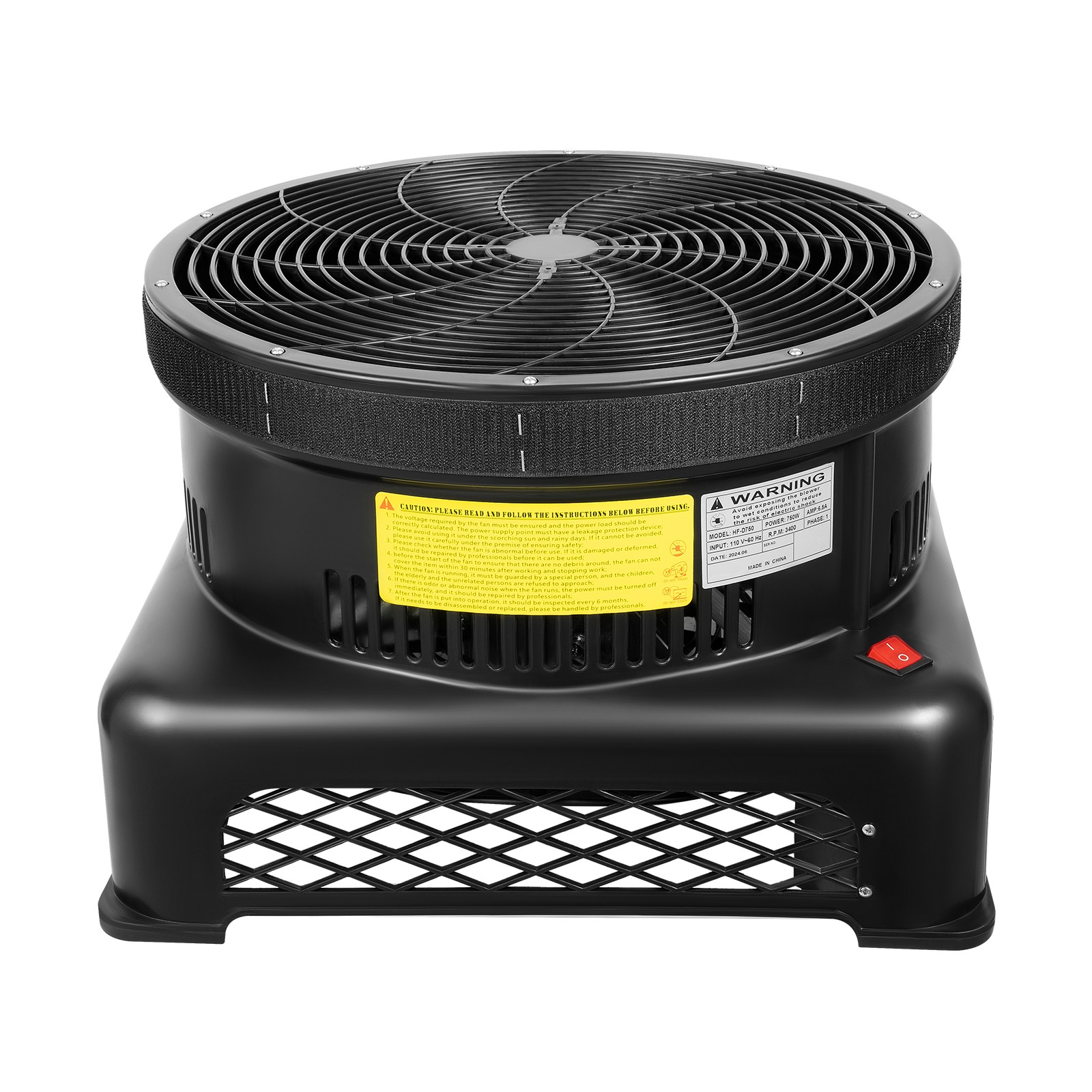 750W 17.7″ Air Blower Fan for Inflatable Wind Dancer Tube Man Fly Guy Sky Puppet