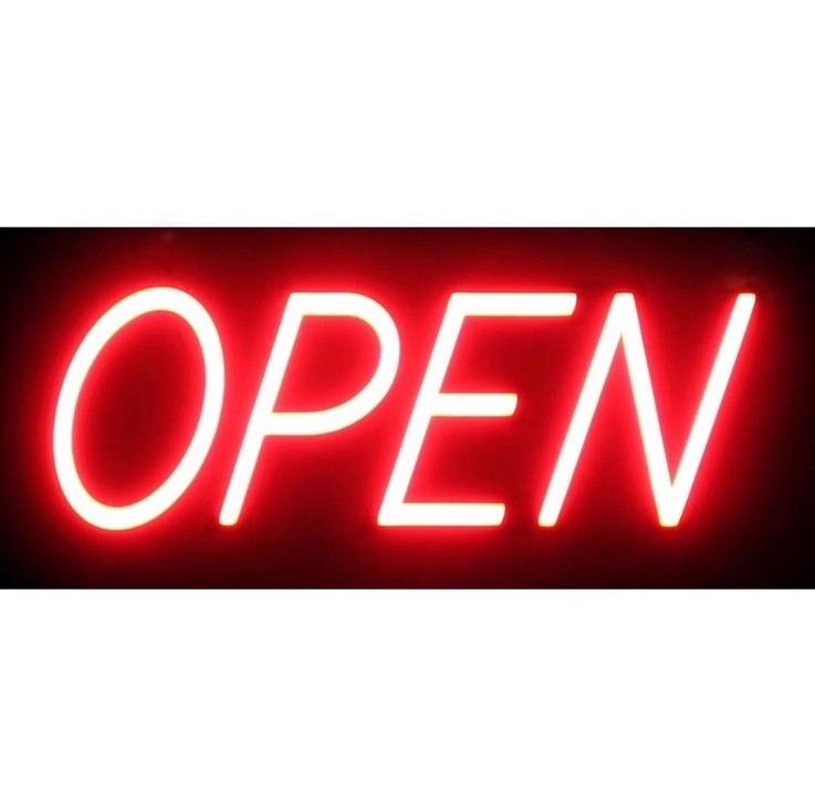 NEW Optiva Ultra Bright LED Open Sign with Remote Control 19.5″ Store Shop A