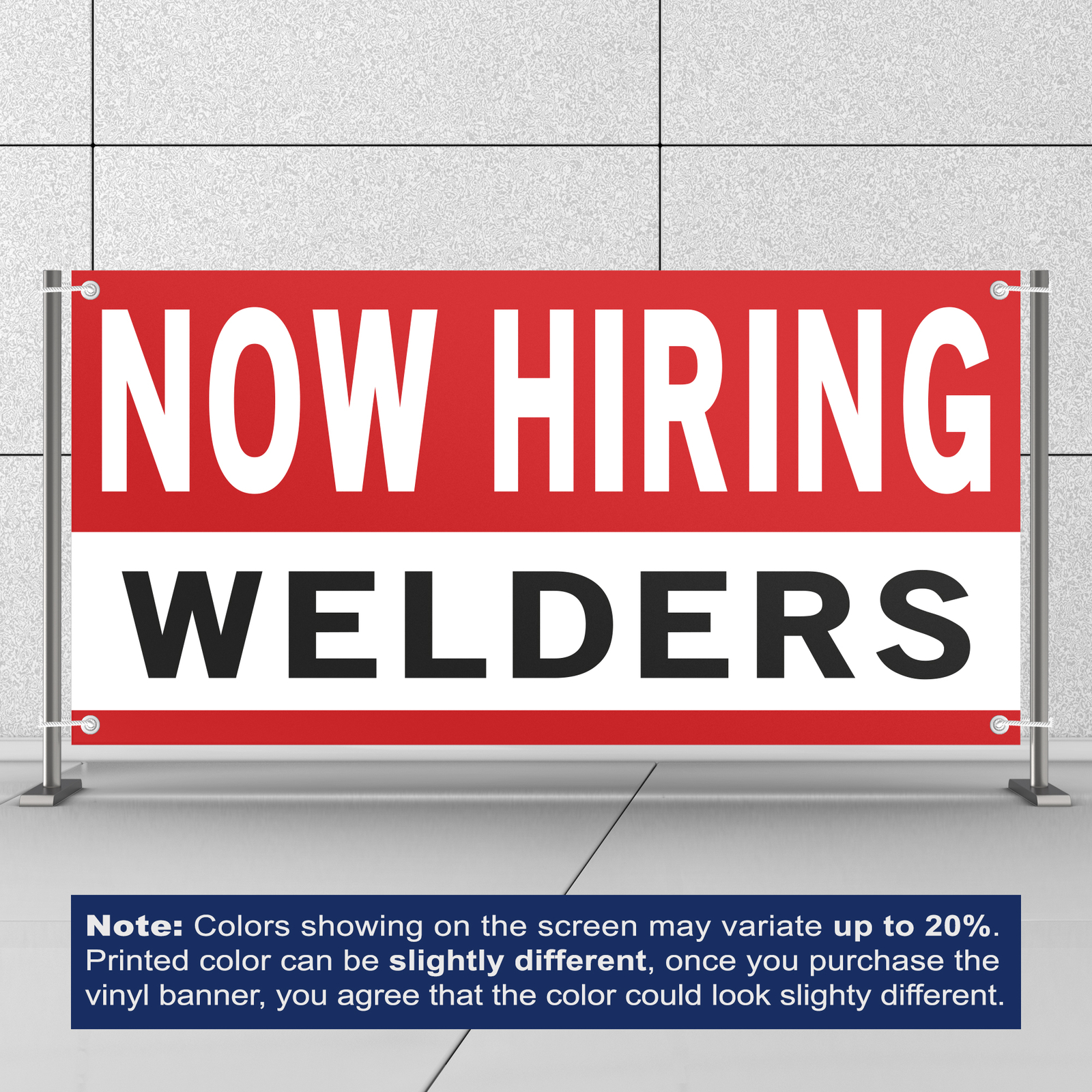 Now Hiring Welders Welding Jobs 13 oz Heavy Duty Vinyl Banner Help Wanted