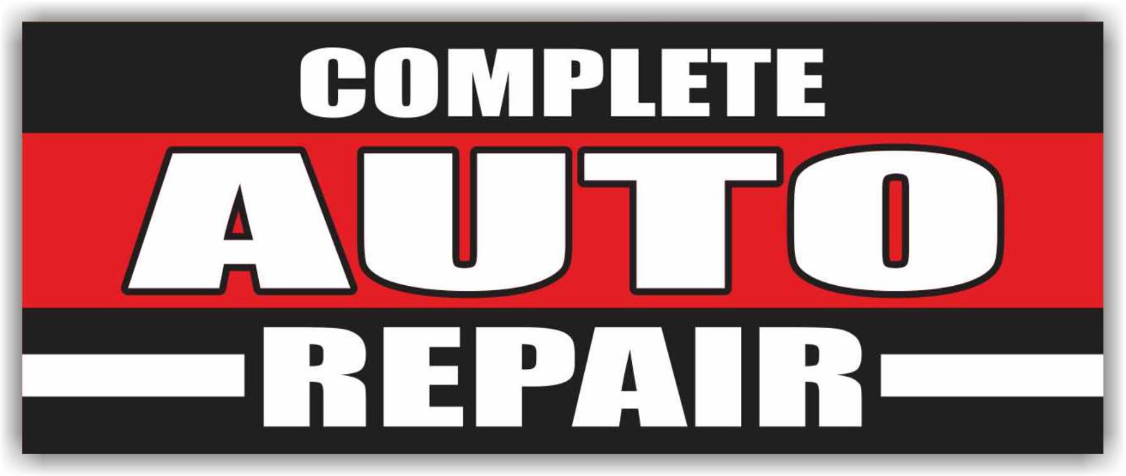 COMPLETE AUTO REPAIR Advertising Banner Vinyl Mesh Sign car service shop garage