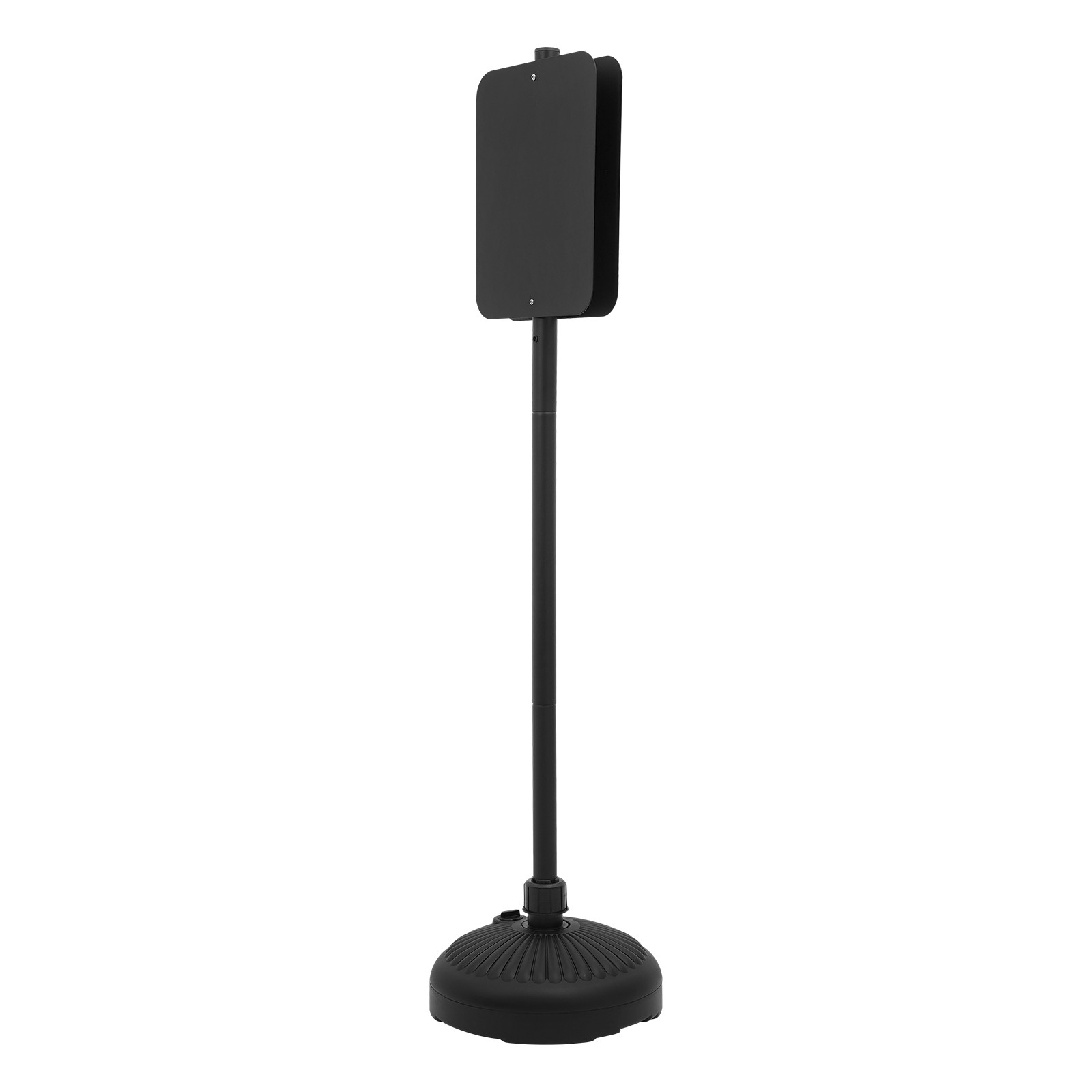 5.25ft Black Dual-Sided Floorstanding Sign Holder Stand with Round Base