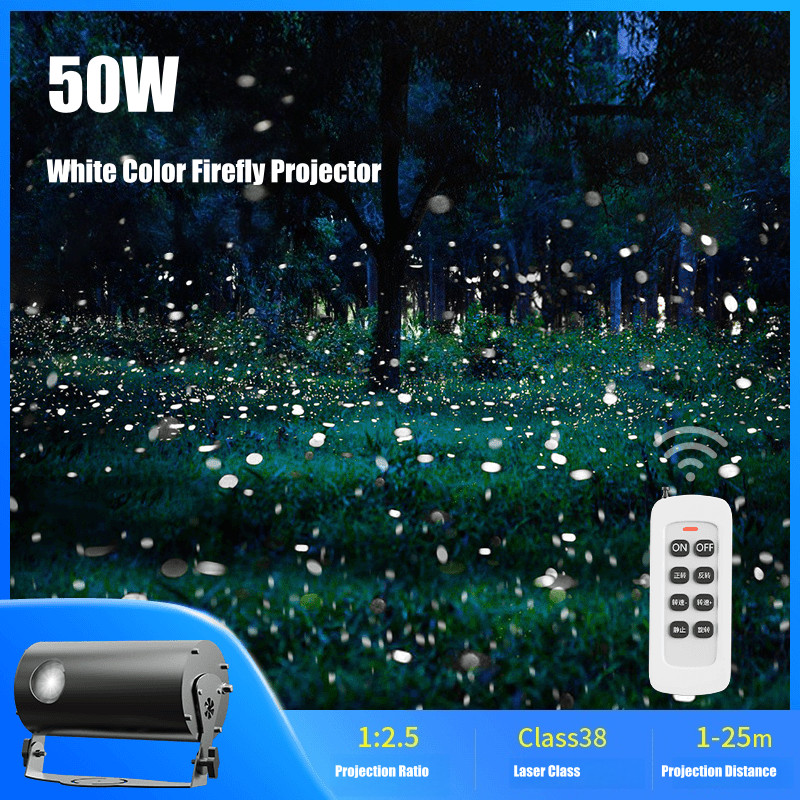 50W Outdoor Dynamic Firefly Laser Starry Sky Projection Light Garden Landscape