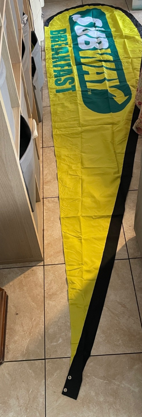 Subway Breakfast 12 ft Polyester Swooper Flag