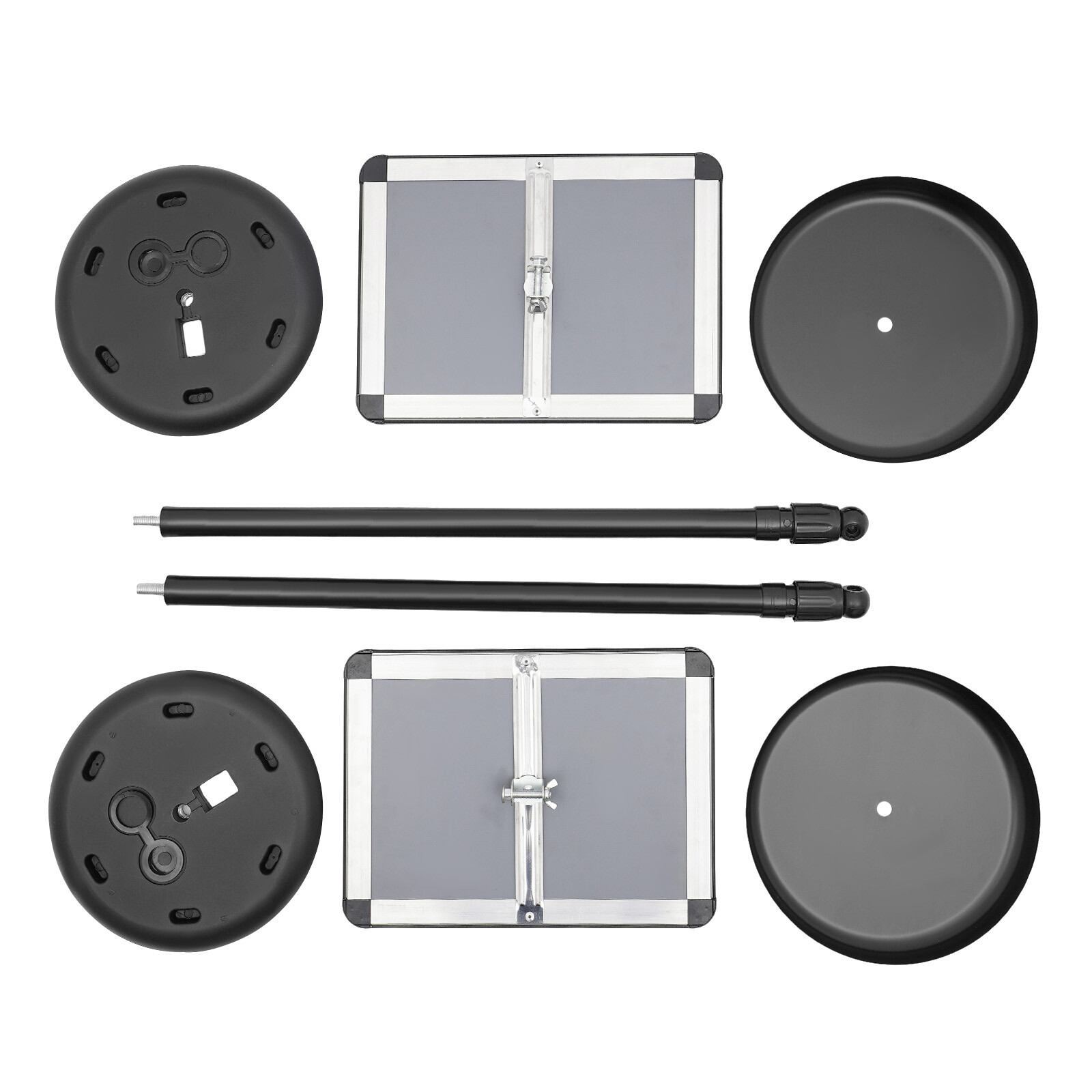 2Pcs Sign Stand With Adjustable Height&angle, Sign Holder Stand W/ Fillable Base