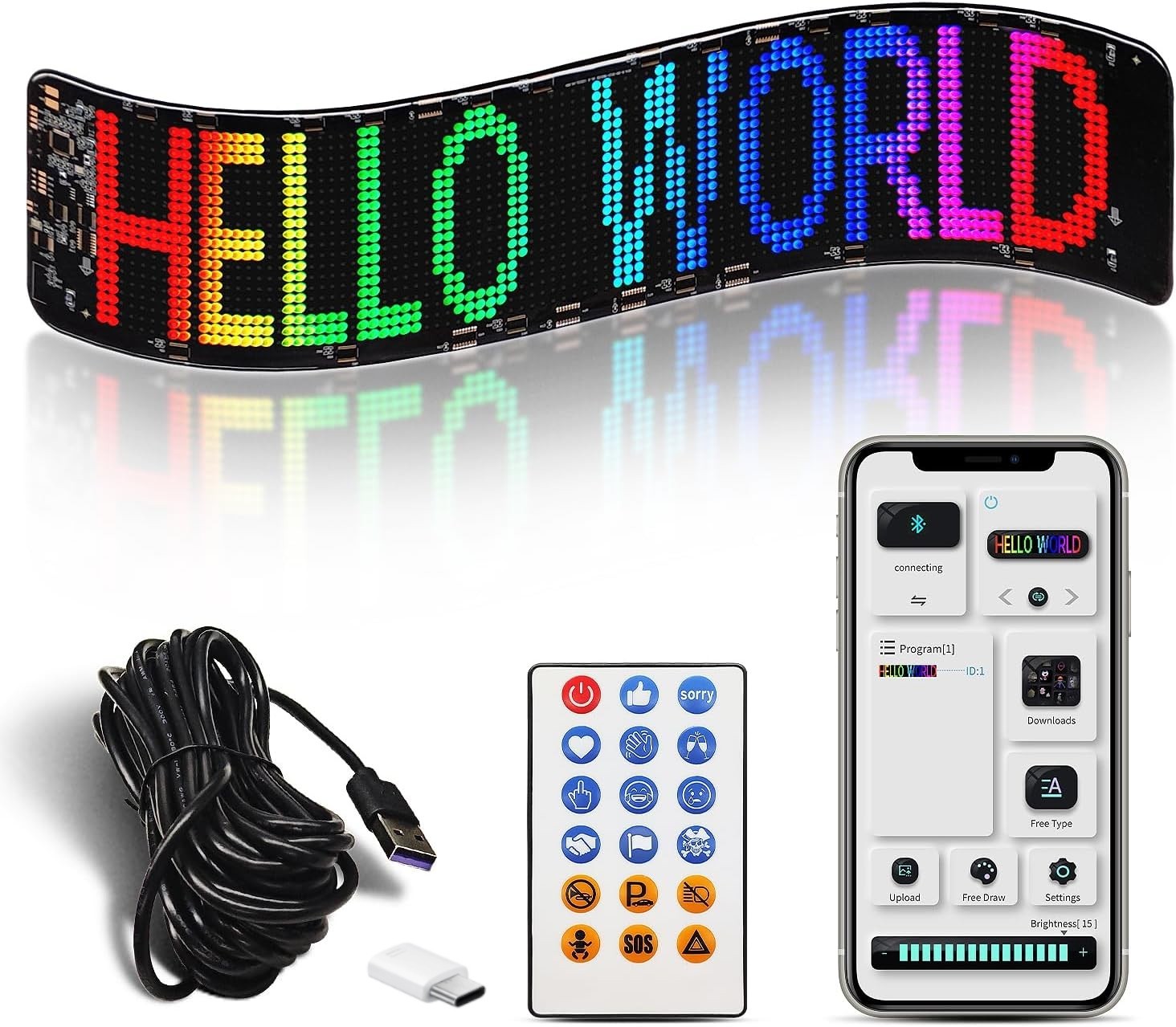 Programmable LED Sign Scrolling Message led Shop Signs Digital Display led Board