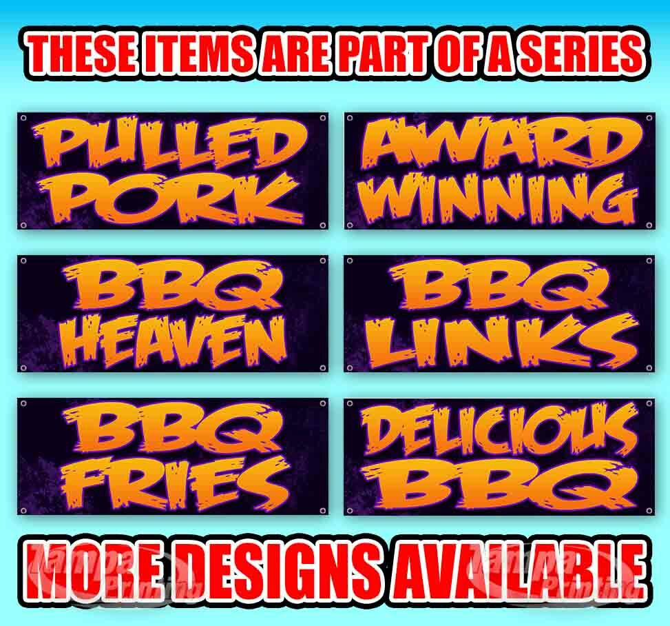 BBQ PULLED PORK Advertising Vinyl Banner Flag Sign Many Sizes Available BARBECUE