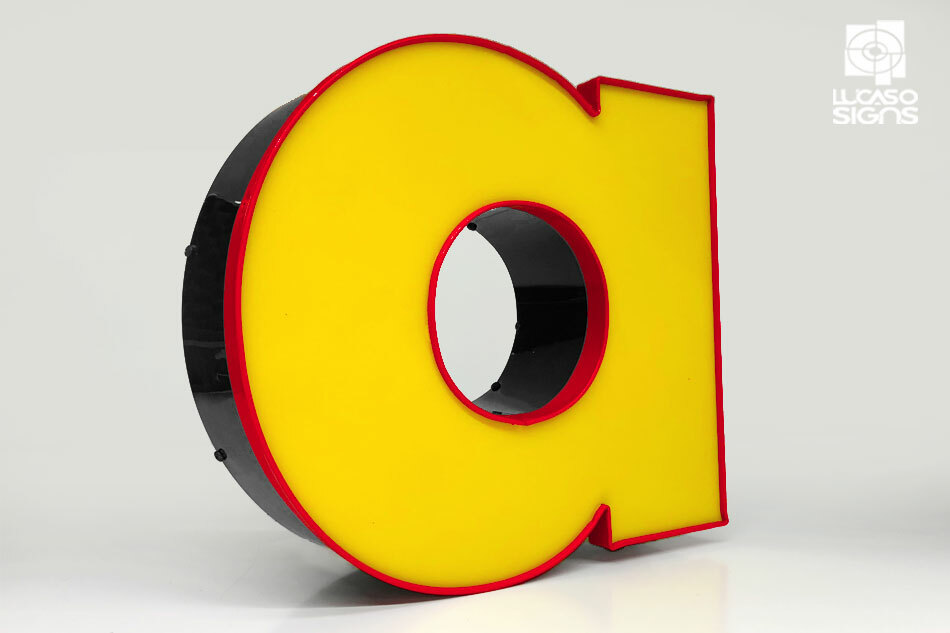 Custom LED Business Signs Channel Letters – LED Signs Regular Front Translucent