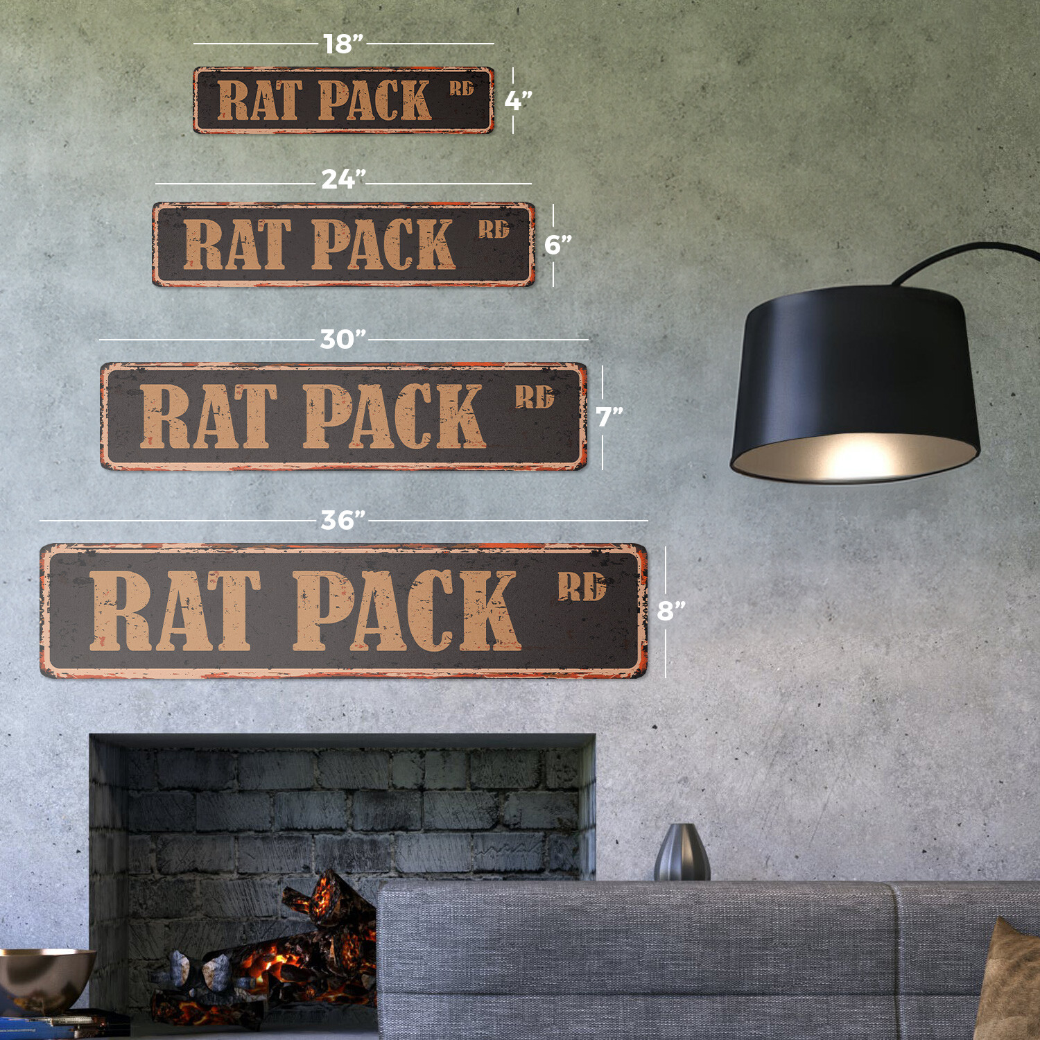 RAT PACK Vintage Street Sign Metal Plastic poster dean sands Sinatra Sammy