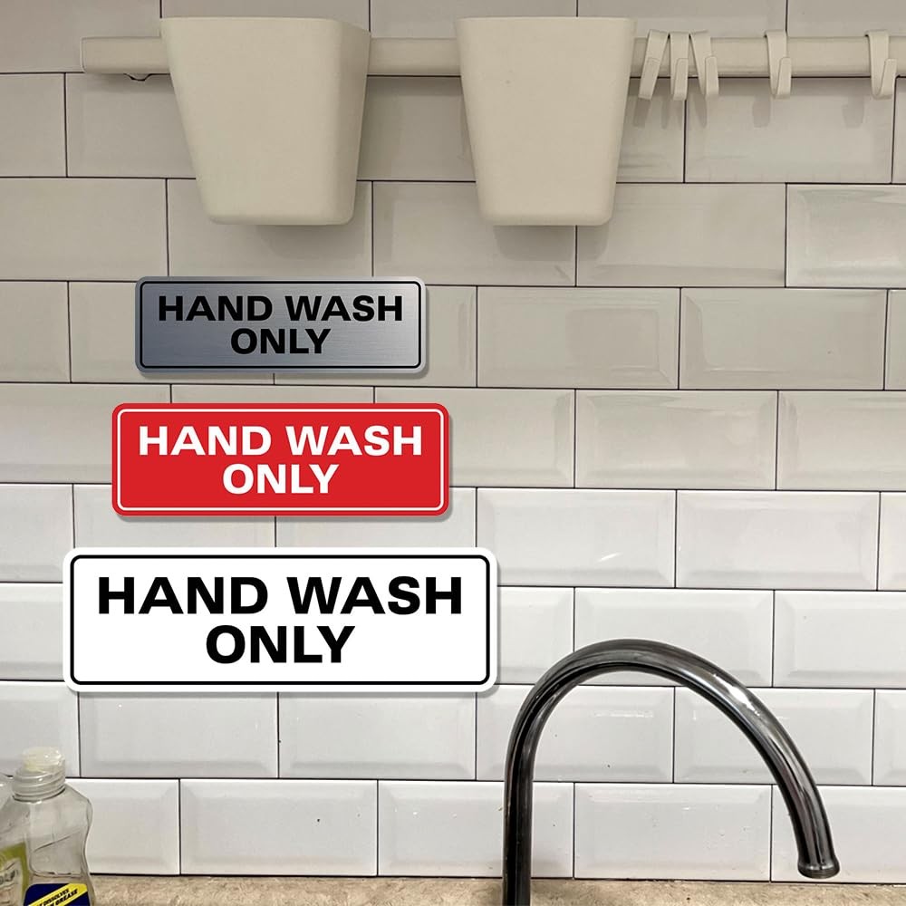 All Quality Standard Hand Wash Only Wall Or Door Sink – 10 Pack