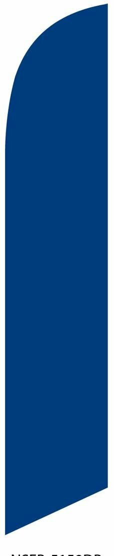 Solid Dark Blue Feather Banner Swooper Flag, Replacement Flag Only