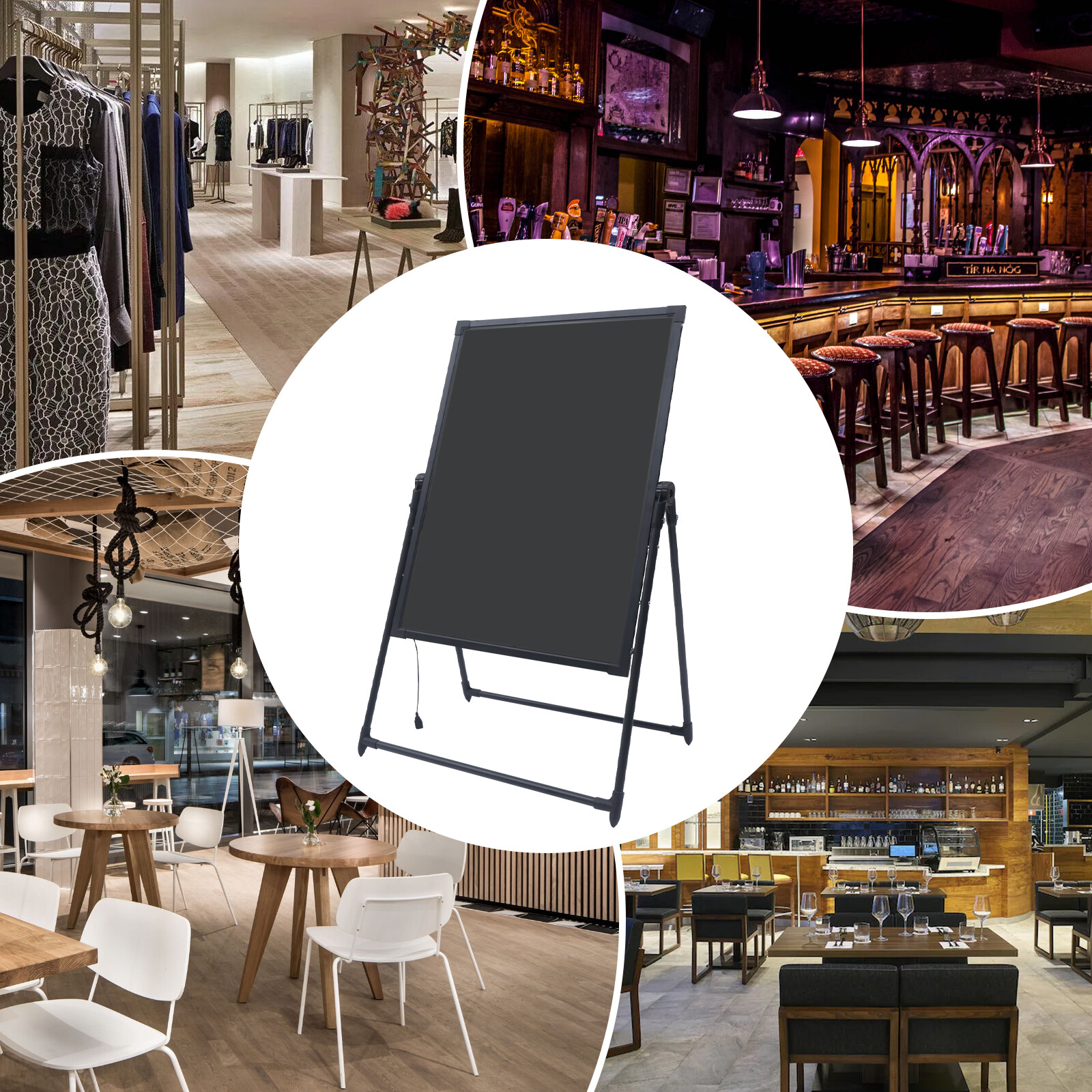 LED Message Board with Adjustable Height, Remote Control & Colorful Display