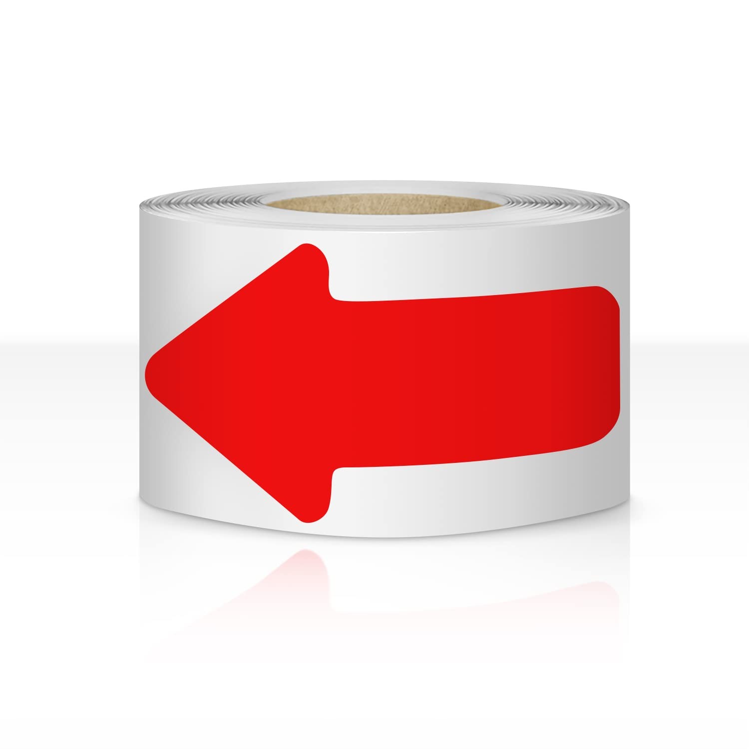 Arrow Floor Sign Tape 2″ x 4″ Marking Sticker 200 PCS Decal Tape Red