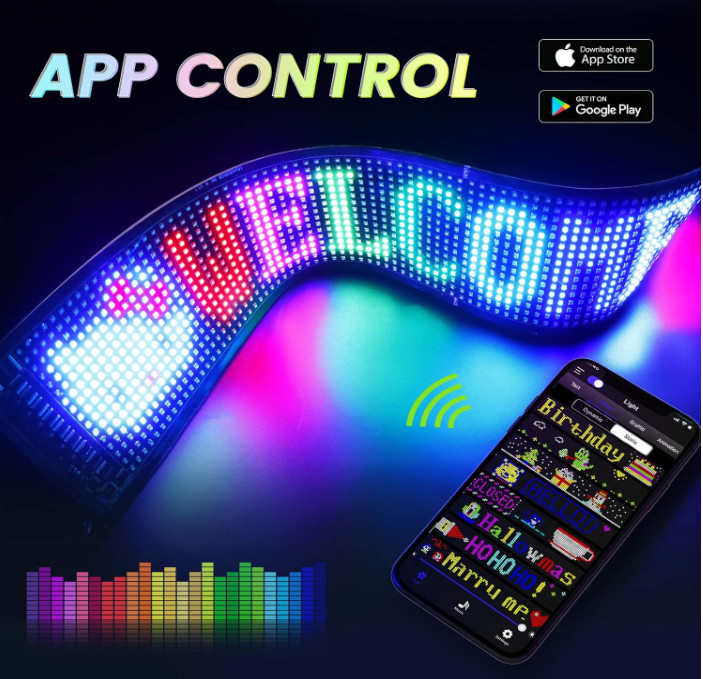 Letrero A Color LED Programable Para Mensajes Y Publicidad Negocio Tienda Cafe