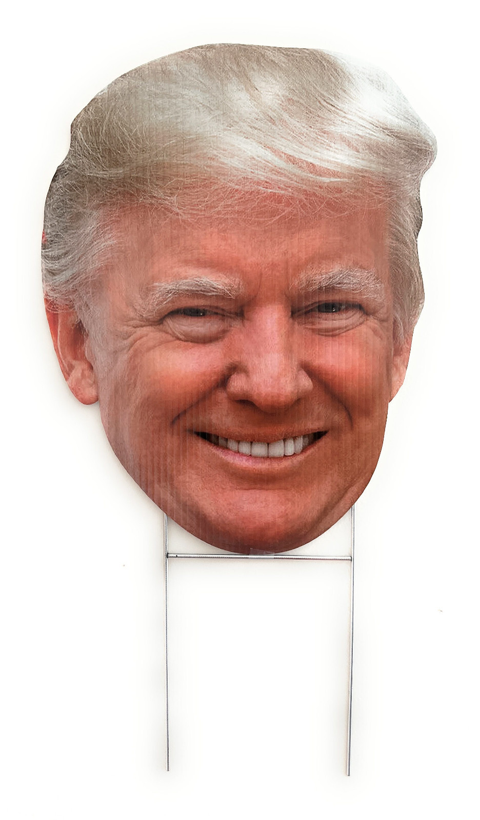 TRUMP HEAD KEEP AMERICA GREAT 15″x11.6″ YARD SIGN WITH STAKE PENCE WHOLESALE USA