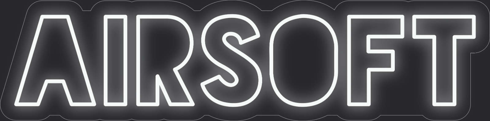Airsoft Neon LED Sign Business Wall Decor Lighted Store Sign 36 x 9 in.