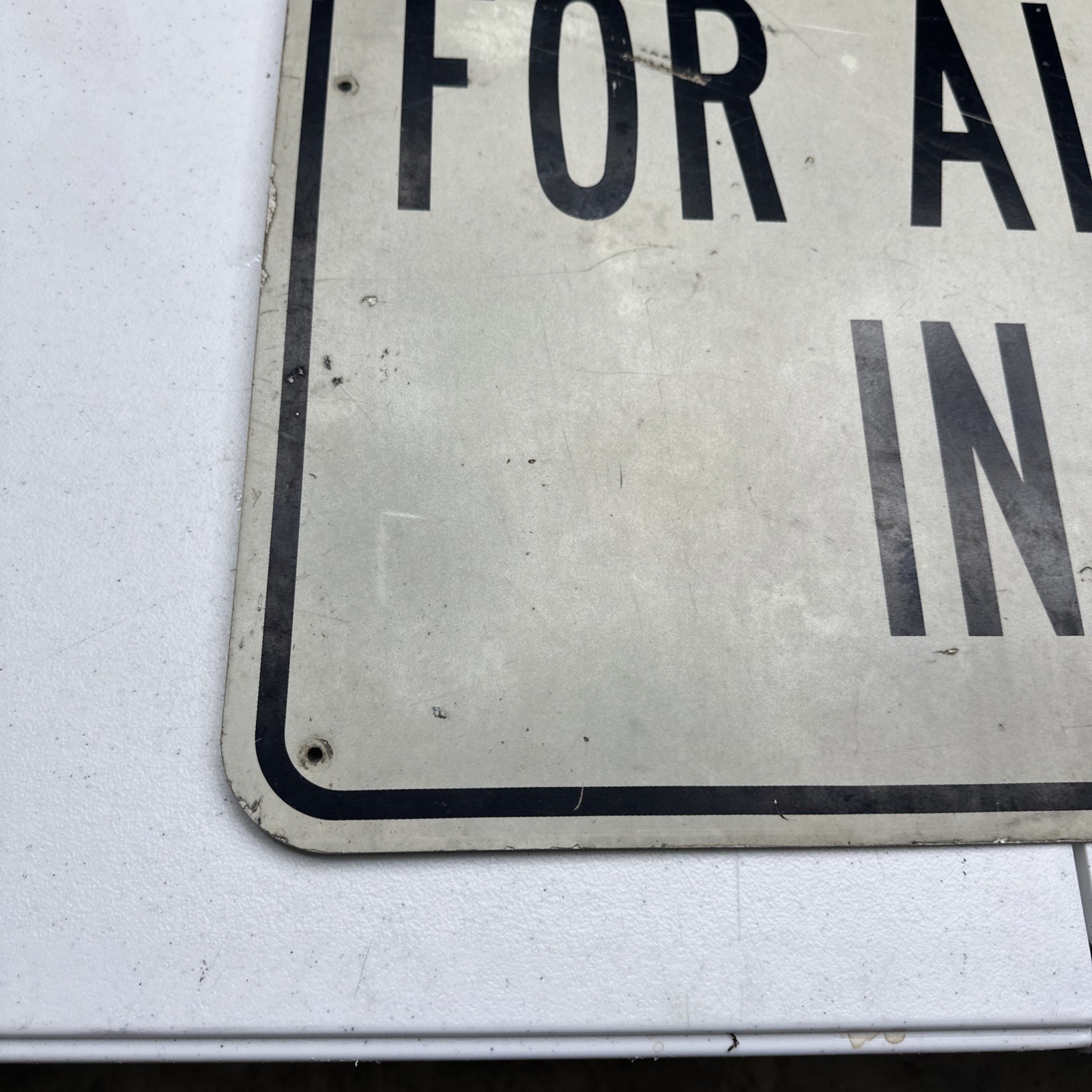 Permit Required For All Signs In City Aluminum Sign 24×30