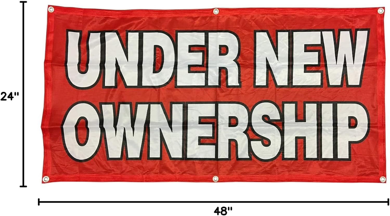 2X4 Ft under New Ownership Banner Vinyl Alt Sign – Fabric Rb