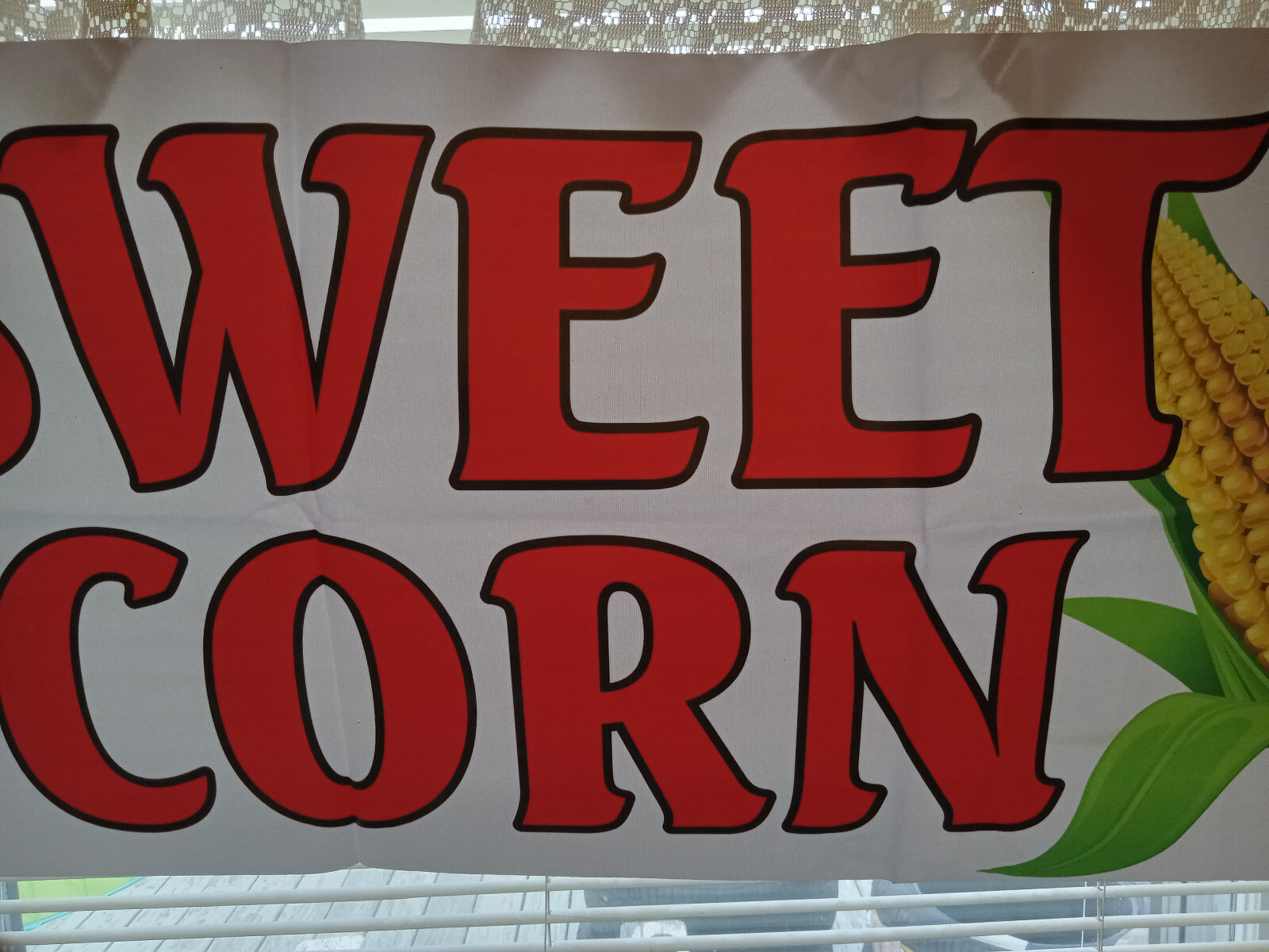 Vinyl Banner – Sign Sweet Corn Restaurant Cafe Bar Restaurant & Food 18″X48″