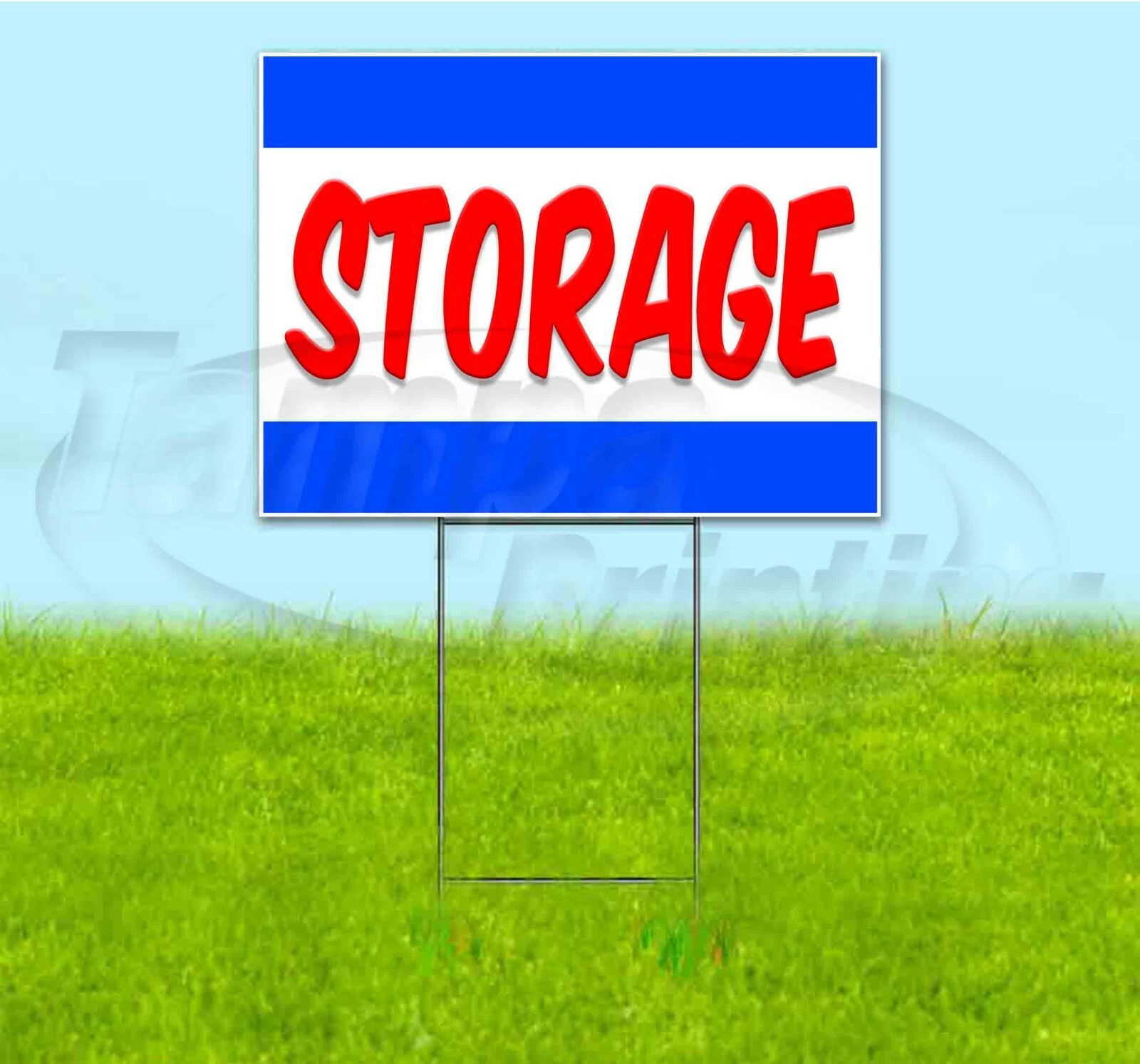 STORAGE 18×24 Yard Sign WITH STAKE Corrugated Bandit USA BUSINESS UNIT