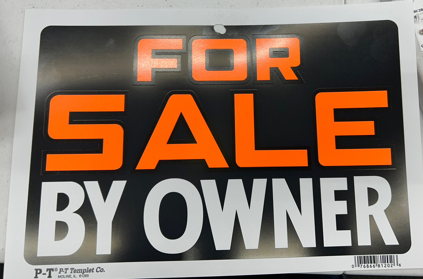 2 FOR SALE Signs Flexible Heavy Plastic Sheet