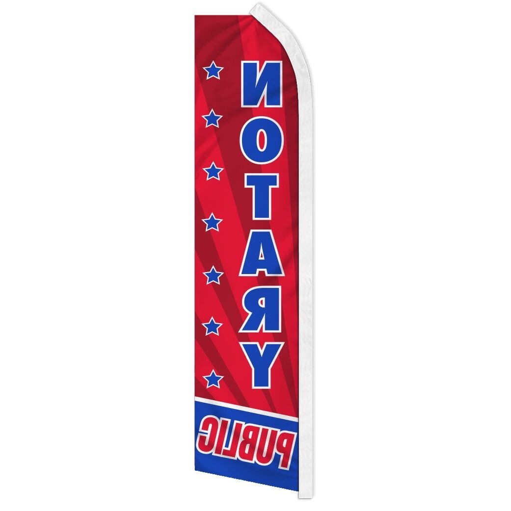 NOTARY PUBLIC advertising super flag polyester banner sign *POLE NOT INCLUDED*