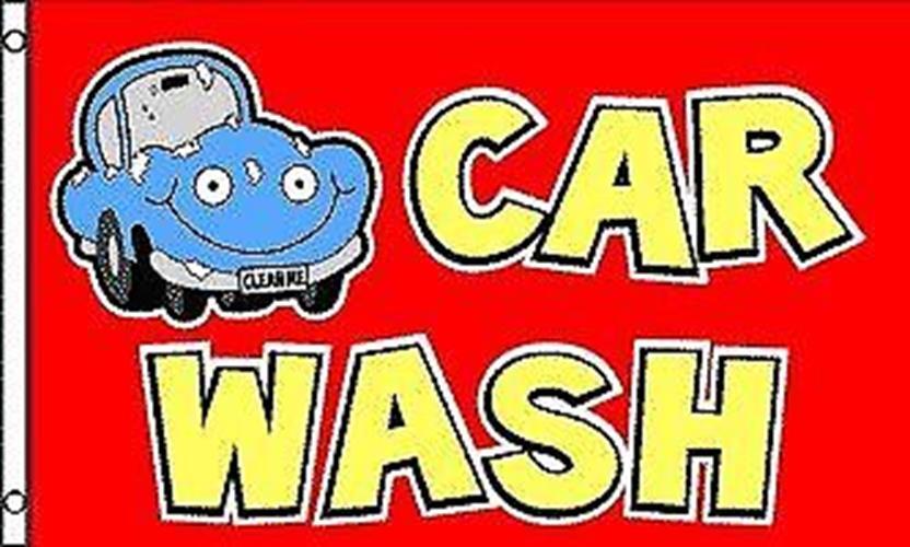 High Quality Car Wash Polyester Flag Banner Sign | 3’x 5′ | All Weather |Sturdy